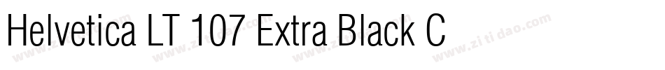 Helvetica LT 107 Extra Black Condensed字体转换